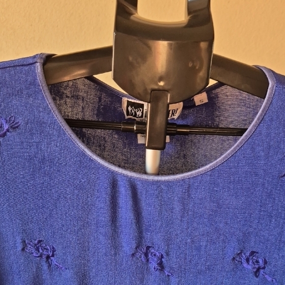 Together Vibrant Blue Blouse with Long Sleeves - Picture 3 of 5